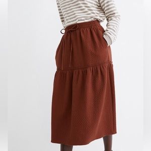 Madewell midi skirt diamond jacquard